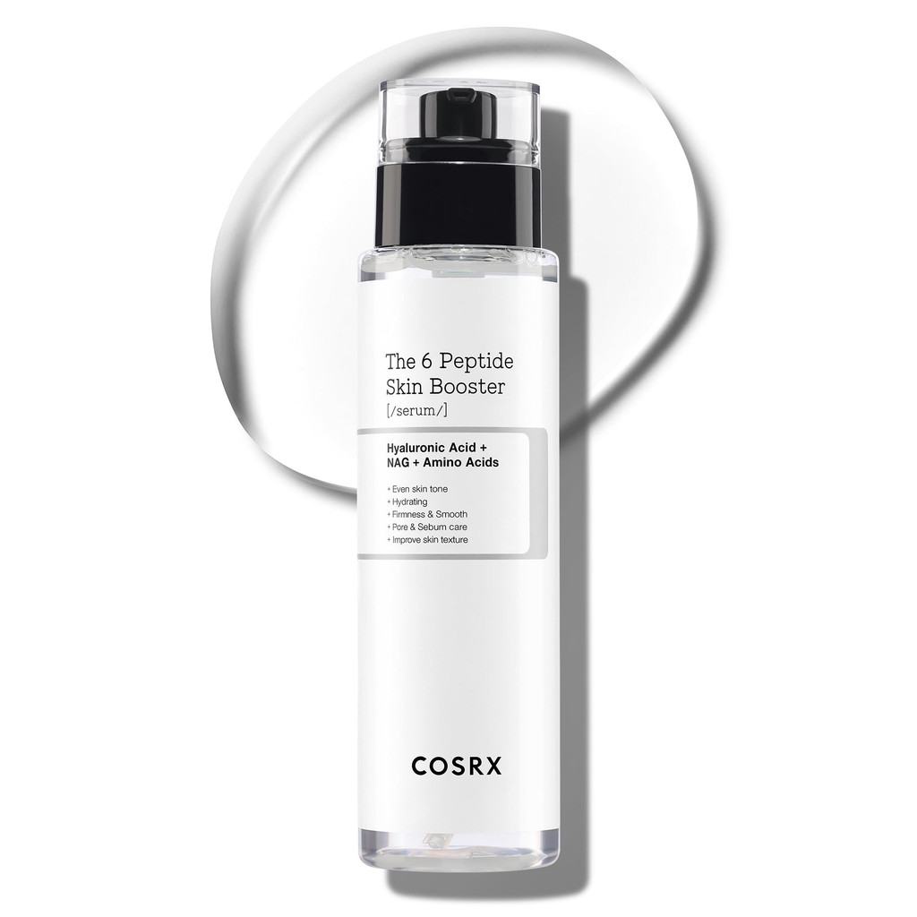 COSRX Peptide Booster Essence Peptide 6 Skin Booster Serum 150mL  
Tinh chất dưỡng ẩm đa năng Peptid