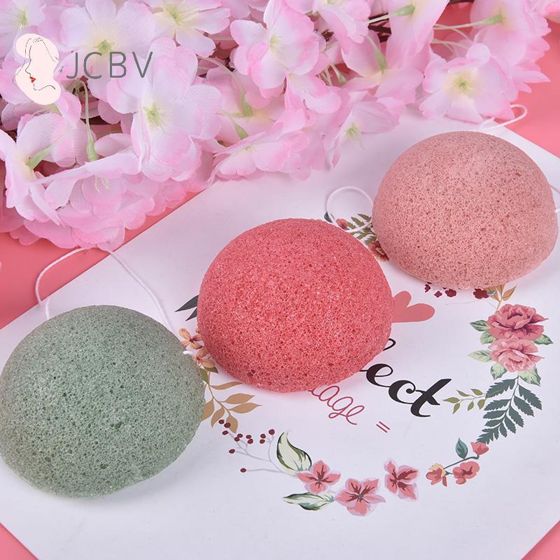 [JCBV] Konjac Sponge Tự Nhiên Konjac Puff Rửa Mặt Làm Sạch Bọt Biển Trang Điểm Konjac Sponge COD