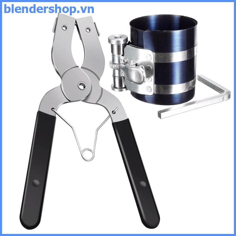 Blendershop.vn Bộ cài đặt vòng piston Kìm vòng piston Dụng cụ nén vòng Piston Thép không gỉ Kẹp bảo 