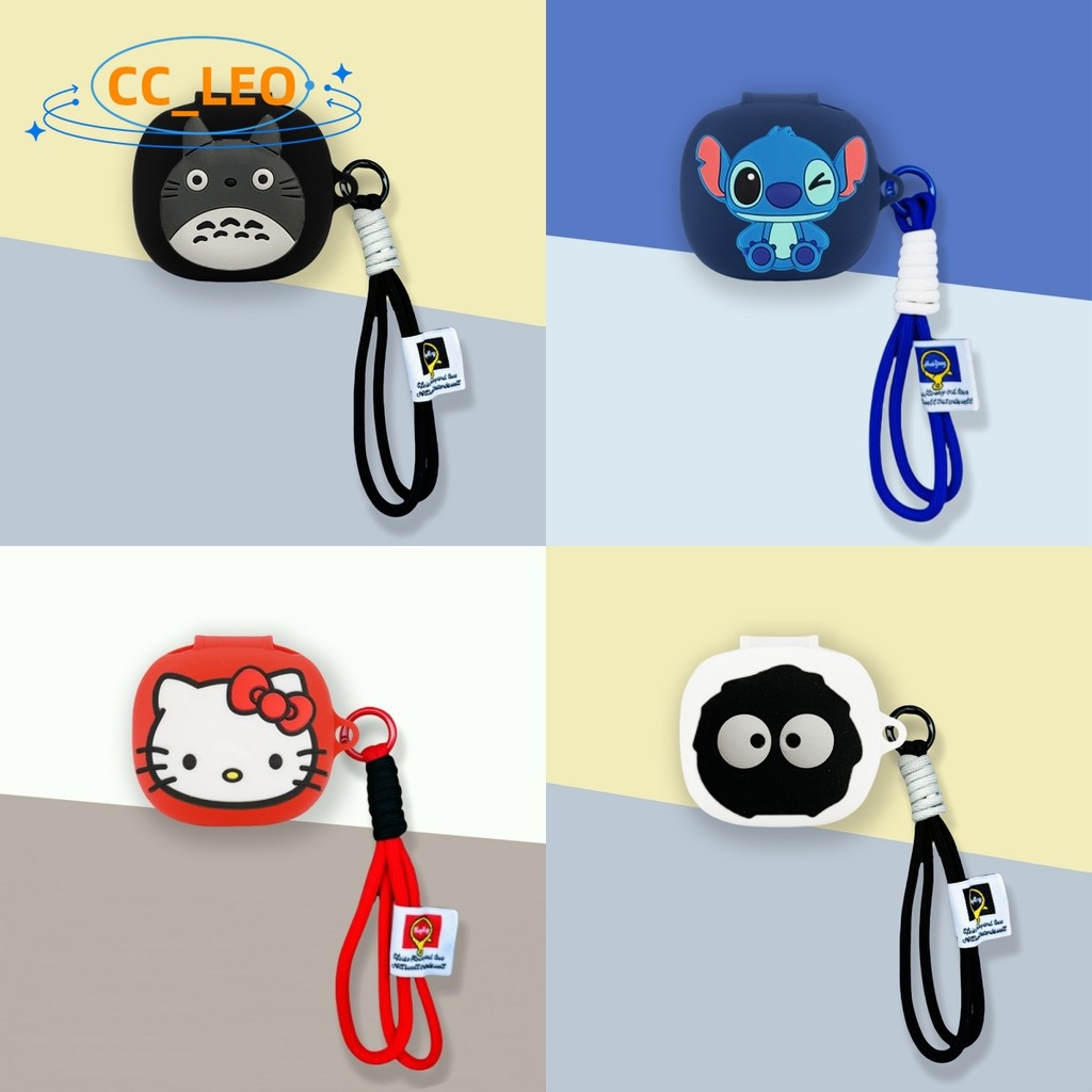 for EarFun Air Pro3 Case Cute Stitch Cartoon Lanyard Pendant Soft Silicone Case Suitable for EarFun 