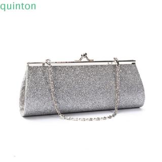 Túi xách đeo vai kiêm ví cầm tay hiệu ứng lấp lánh phối dây xích thời trang cho nữ đi tiệc/đám cưới