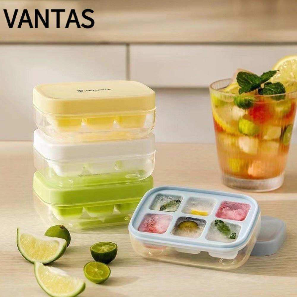 VANTAS Press Ice Cube, Dễ Dàng Phát Hành Khuôn Khay Đá 6 Lưới, Di Động Cấp Thực Phẩm Silicon Bấm Loạ