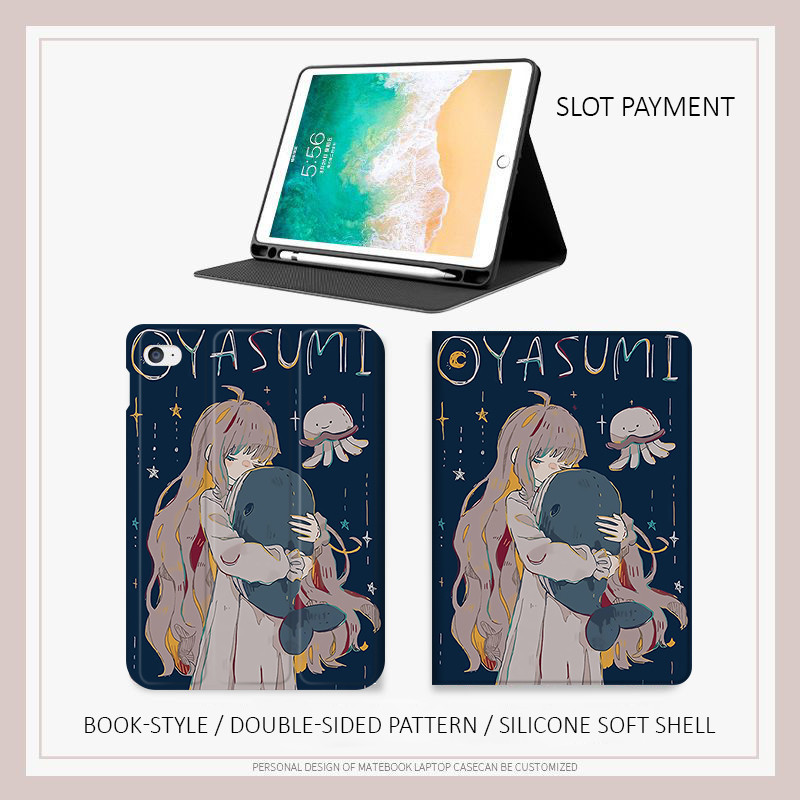 Ốp lưng Octopus Girl cyasumi ipad air m3 ipad a16 gen 11 Air M3 Air 4/5/6 Air7 10.2 Gen 7/8/9 Gen10 