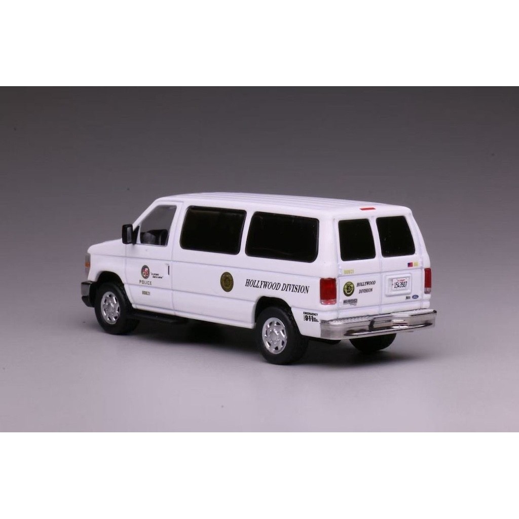 Mybeautyhouse 1: 64 596 Trắng Hollywood E350 Super Duty Wagon Van Model Diecast Collect Display Meta