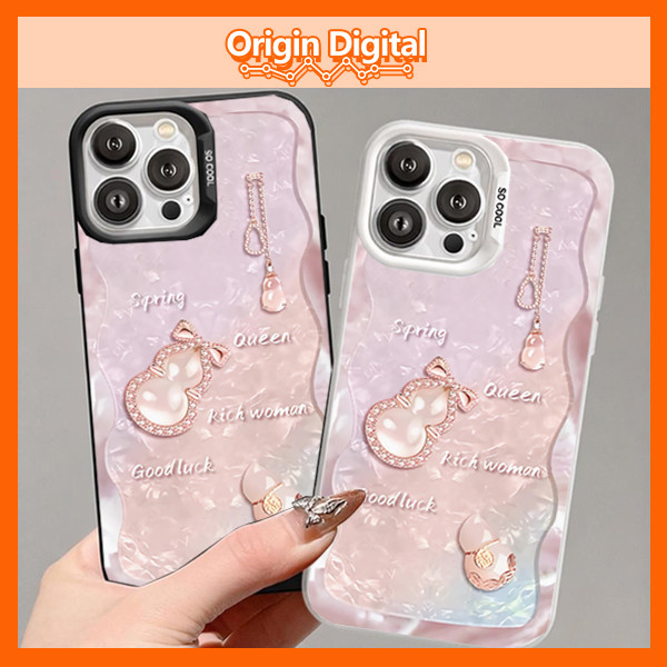 Ốp lưng iPhone HƯƠU ĐÁ quý phái Spring Queen Goodluck Richwoman cho11 12 13 14 15 16 17 Pro Pro Max 