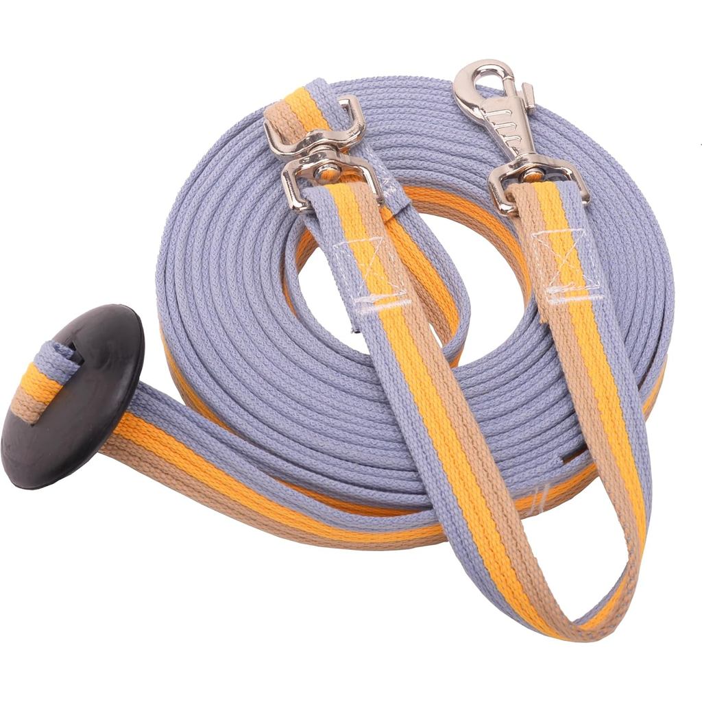 Dây Cotton Lunge Dây Có Nút Chặn Cao Su, Dây Lunge Ngựa Cho Ngựa Có Bu Lông Xoay Snap, 24 ft (Màu Sắ