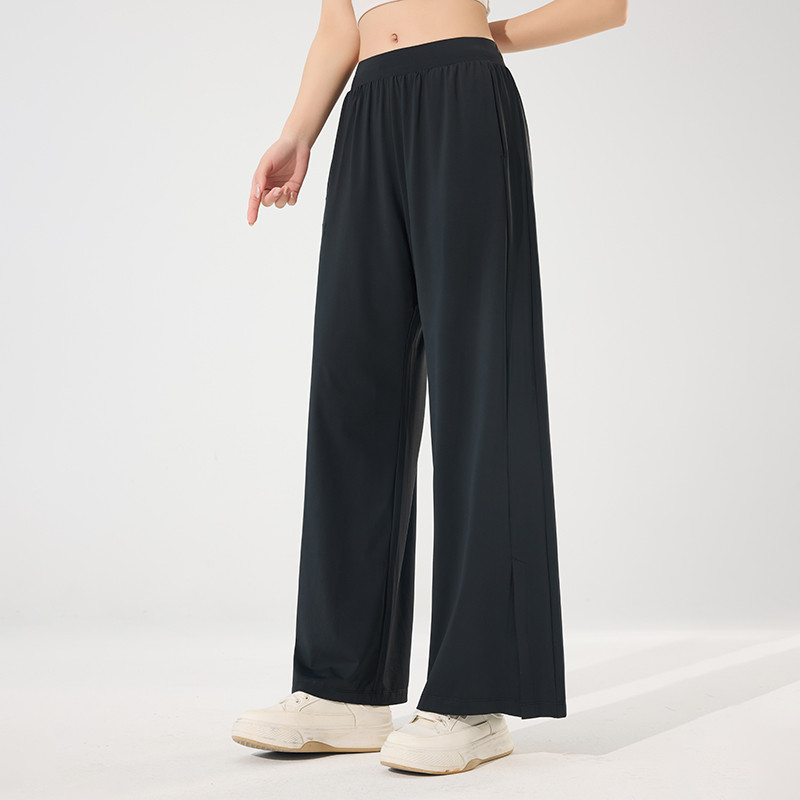 quần jogger nam big size quần jogger Quần nữ Ice Silk thoáng khí cho chạy bộ ngoài trời - Ống rộng, 