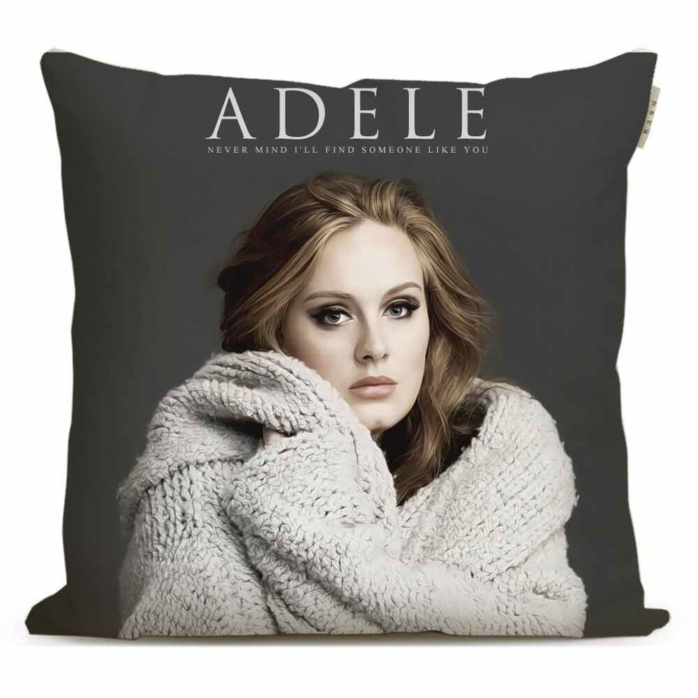 gối in mặt Adele Adkins Gối trang trí sofa lưu niệm fan hâm mộ ngoại vi ngôi sao nhạc pop Âu Mỹ Adel