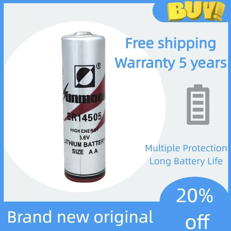 SUNMOON ER14505 Pin CNC Lập Trình Viên Servo 3.6V Lithium Đồng Hồ Đo Nước Lạnh Pin ER14505M Pin Mới