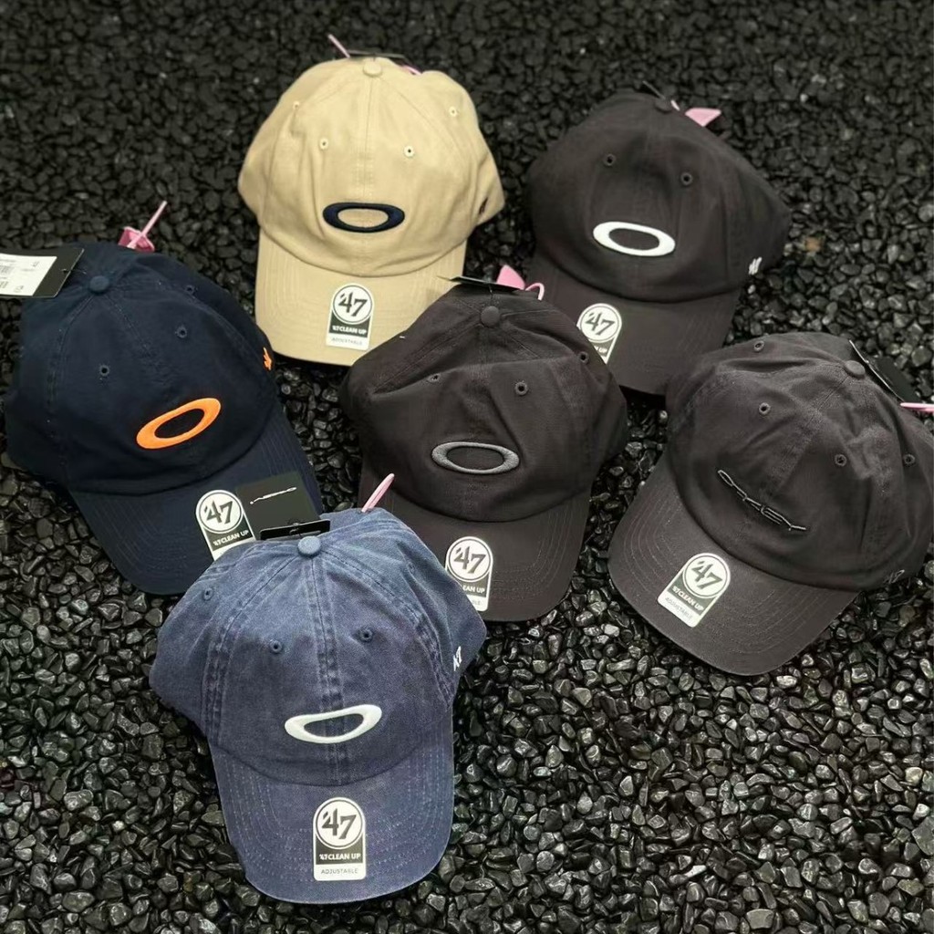 MDGM Oak Joint Name47 vintage Embroidered Duckbill Cap Vintage Street Style Curved Brim Baseball Cap