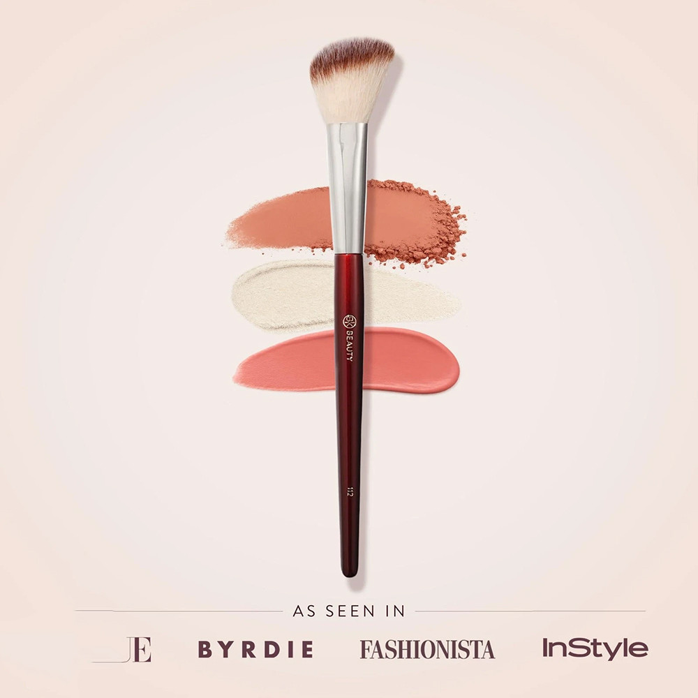 BK BEAUTY 112 Small Angle Facial Brush-Precise Angle Blush Brush