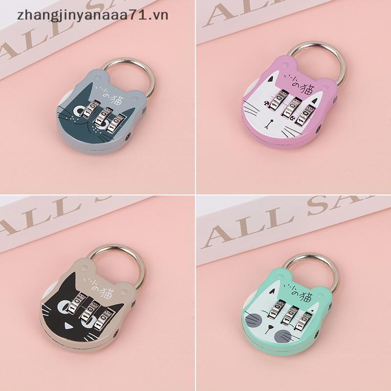 [L & Z] Mã Số Lo Chống Trộm Độ Mạnh Cao Chính Xác Mèo Mini Hành Lý Vali Số Mật Khẩu Lo Cho Ký Túc Xá