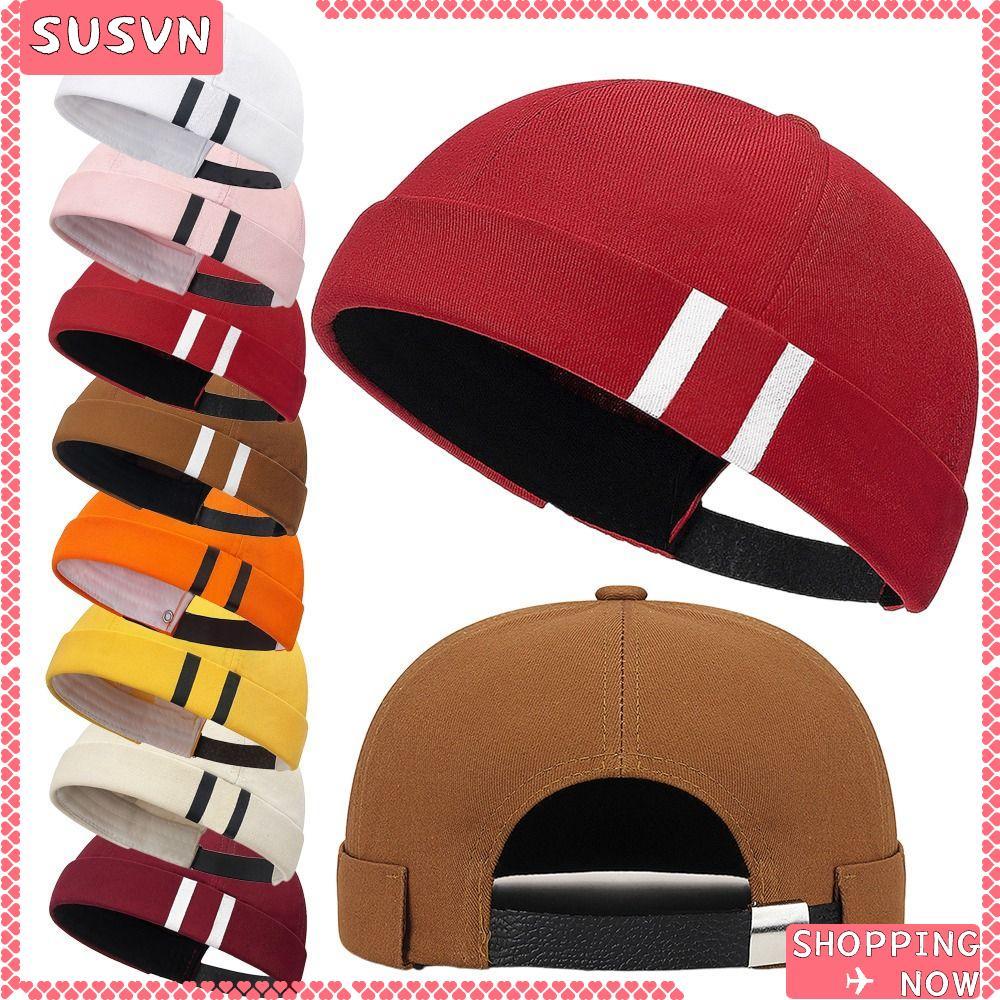 Mũ Docker cotton unisex, classic beanie màu trơn