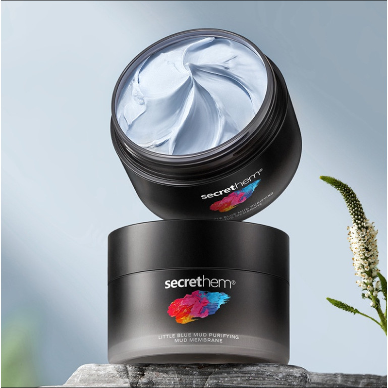 He Secret Mặt nạ bùn làm sạch 833 Nhỏ màu xanh bùn làm sạch thu nhỏ lỗ chân lông Cải thiện mụn đầu đ