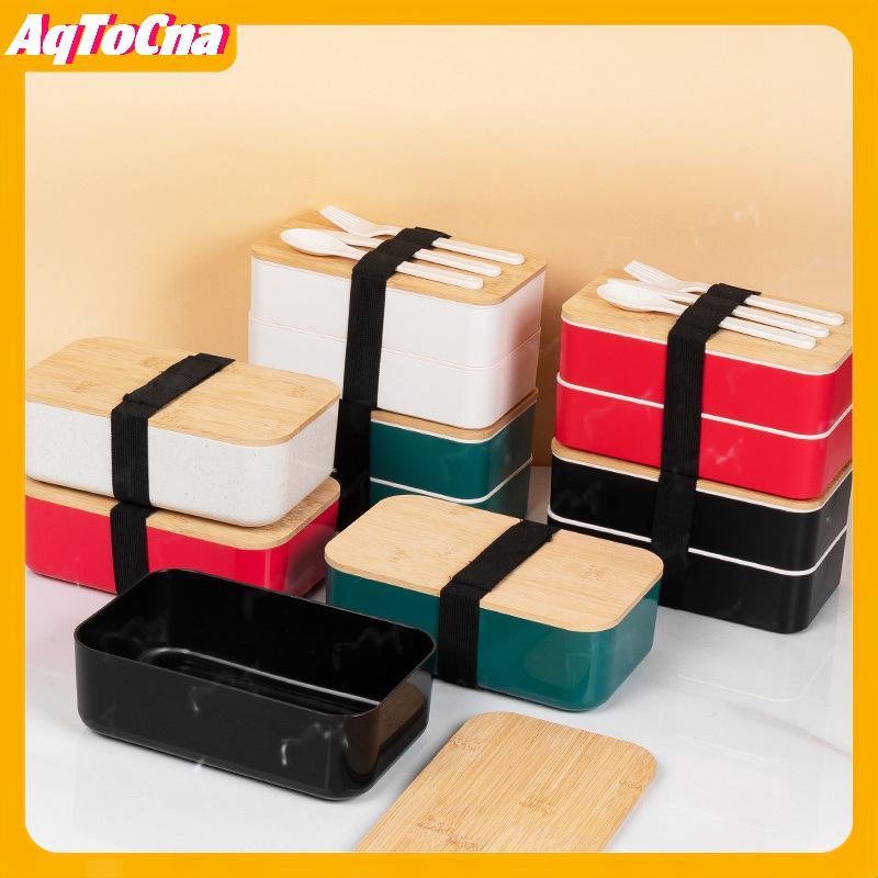 AqToCna Staable Bento Hộp Cơm Trưa Nhân Viên Văn Phòng Có Thể Vi Sóng Chia Dung Tích Lớn Hộp Bento H