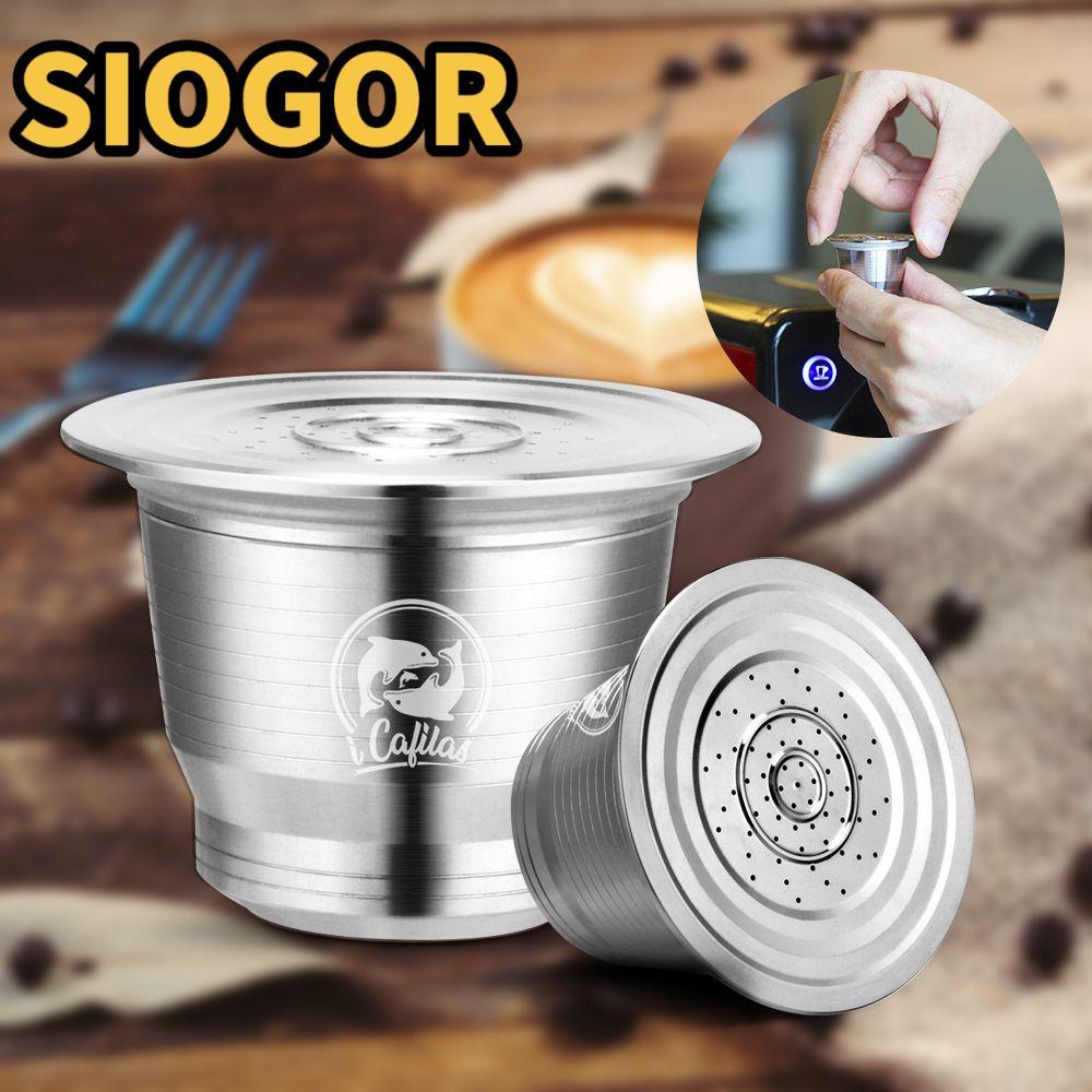 SIOGOR Coffee Capsule Espresso Coffee Home Thép không gỉ Pods tái sử dụng cho