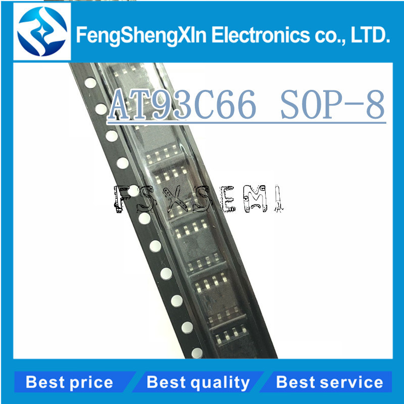 10 Cái / lốc 93C66 AT93C66 AT93C66A-10SU-2.7 SOP-8 Ba Dây Nối Tiếp EEPROMs IC