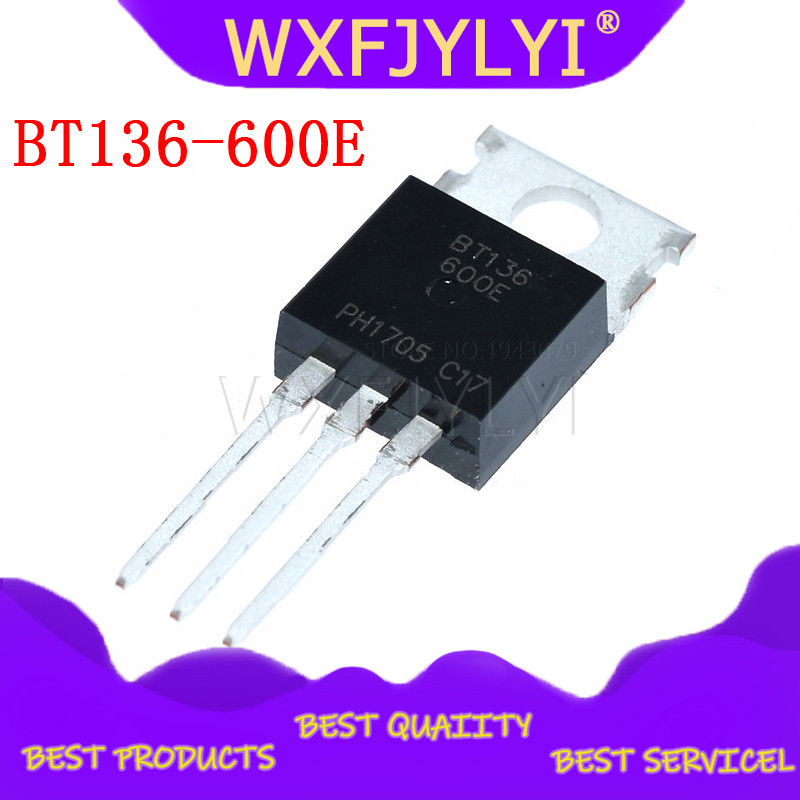 10 CÁI BT136-600E TO220 BT136-600 TO-220 BT136 136-600E IC mới và nguyên bản