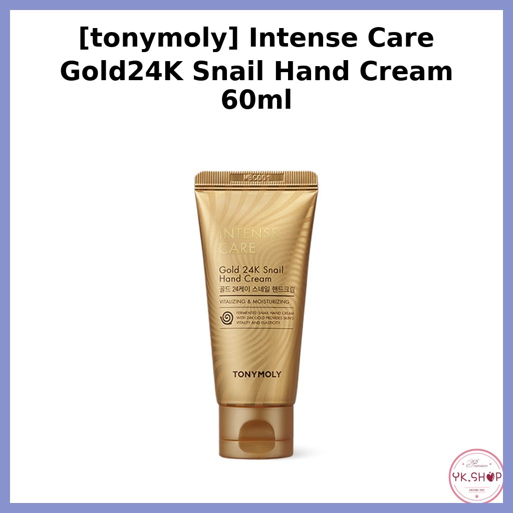 [tonymoly] Kem dưỡng da tay ốc sên Intense Care Gold24K 60ml / Kem tay Hàn Quốc / Truyền vàng 24K củ