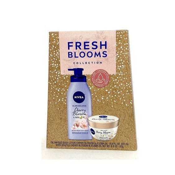 Hộp quà tặng NIVEA Fresh Bloom, Kem dưỡng da NIVEA và Kem dưỡng thể NIVEA (Mỹ)