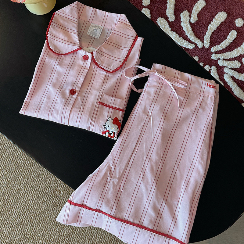 Yejia Cùng Phong Cách 3 Ou KT Lyocell Tencel Bộ Đồ Ngủ Mùa Xuân Hè Nữ 2025 Mới Ngắn Tay Quần Short P