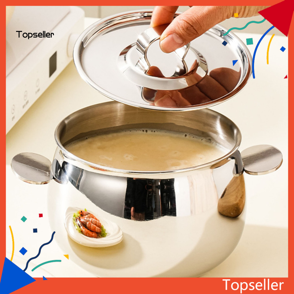 Tops * Nồi dầu ăn Nồi bếp đa năng Hộp đựng mỡ thịt xông khói bằng thép không gỉ có nắp lọc 1.3 / 1.8