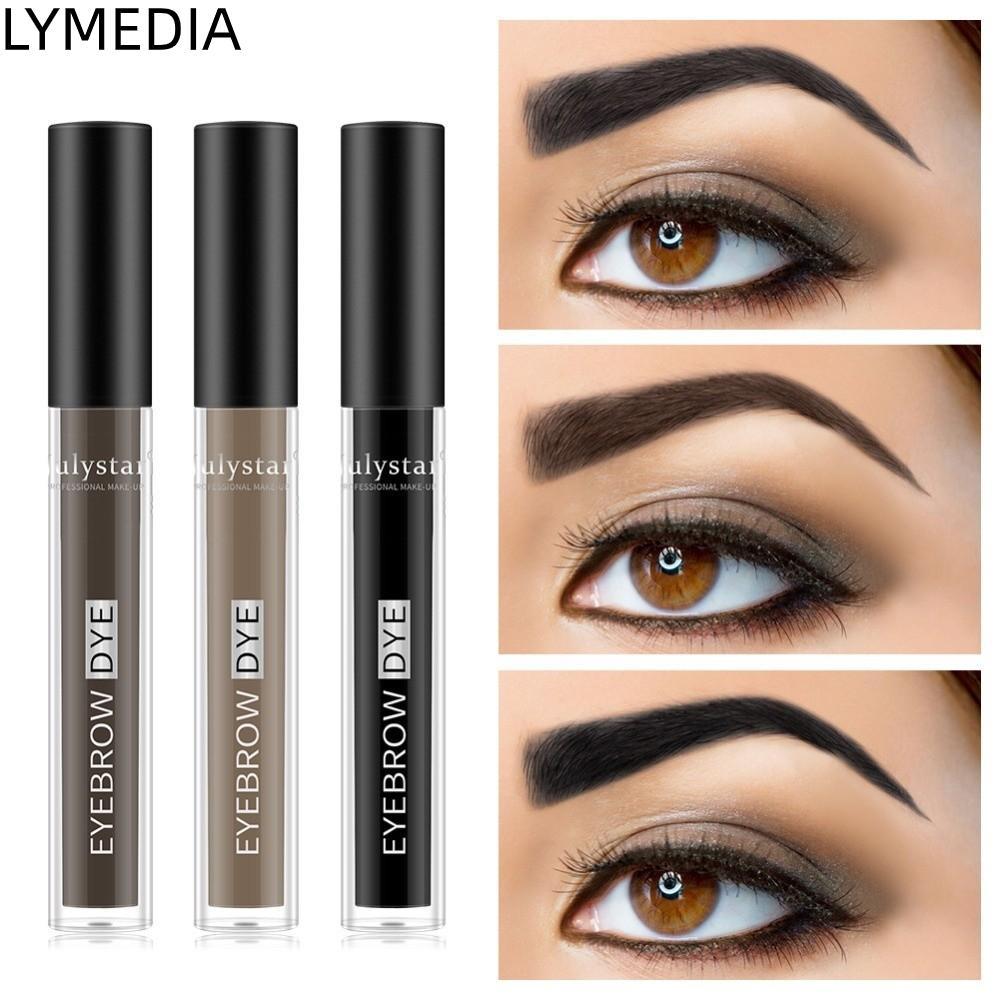 LYMEDIA Eyebrow Tint, Kem nhuộm lông mày dạng lỏng không phai màu, Trang điểm chống mồ hôi Lâu trôi 
