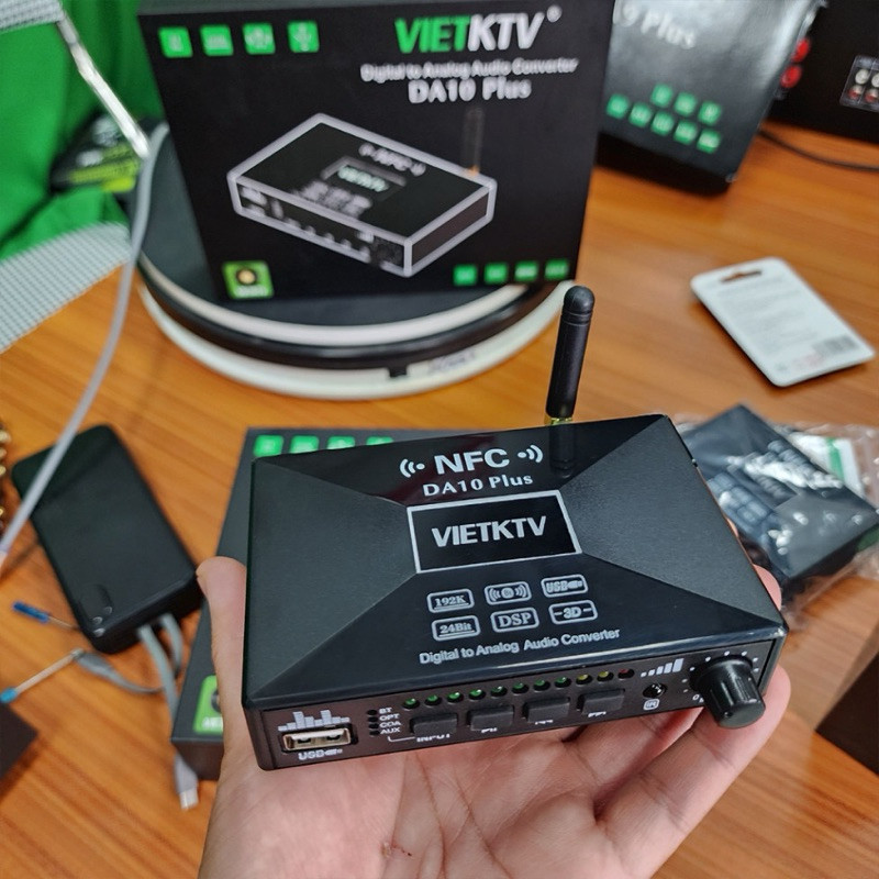Bộ giải mã âm thanh Vietktv DA10 Plus - Hàng Chính Hãng