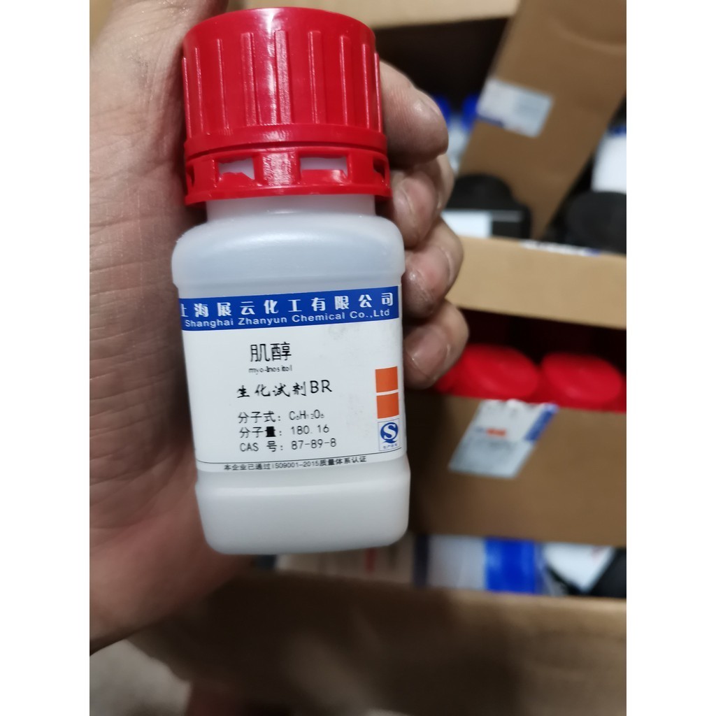 Chất  Inositol CAS:87-89-8 C6H12O6 I108336 99% myo-inositol lọ 25g HCTN1