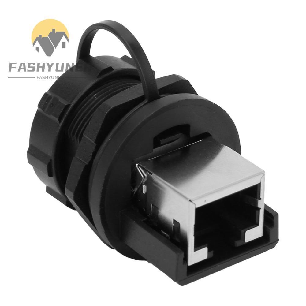 Bộ chuyển đổi RJ45 2 CÁI FASHYUNER, Đầu nối RJ45 IP67 chống nước, RJ45-180 bền° Cáp tiêu chuẩn gắn b