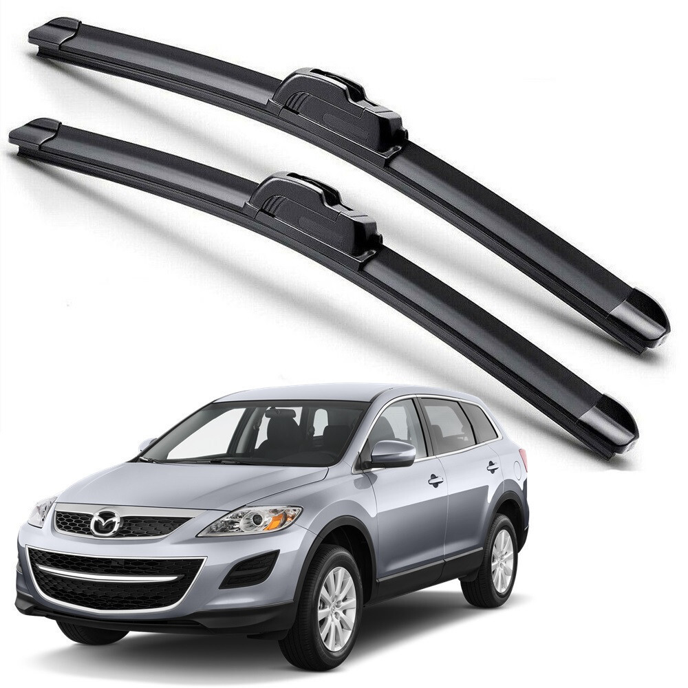 Dành cho 2007-2015 Lưỡi gạt nước kính chắn gió Mazda CX9 CX-9 J-HOOK Hybrid Silicone