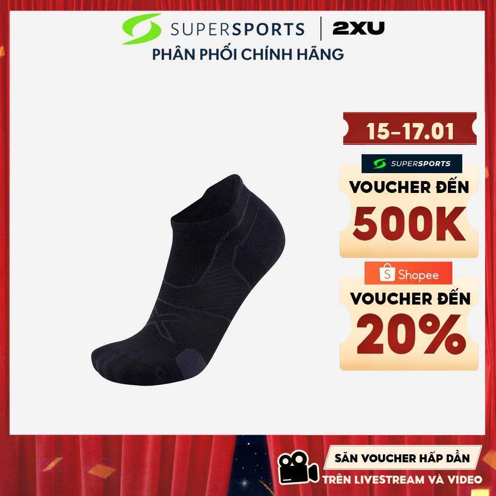 Vớ Thể Thao 2XU Vectr Cushion No Show - Đen - UA5043e-BLK/TTM
