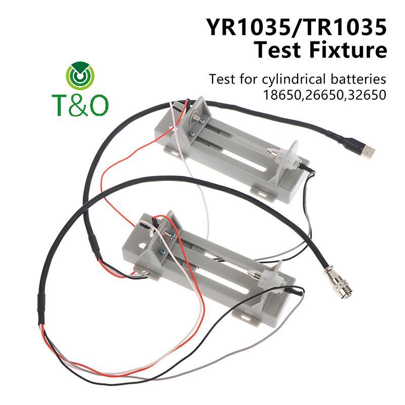[T & O-t] Giá đỡ kiểm tra pin hình trụ tương thích cho phụ kiện cắm hàng không 18650 26650 32650 YR1