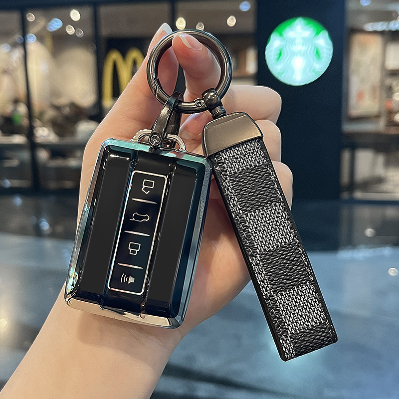 Trend MallChất liệu TPU BNK vỏ chìa khóa xe ô tô cho Tank 500 Tank 300 diesel Tank 400 móc khóa xe g