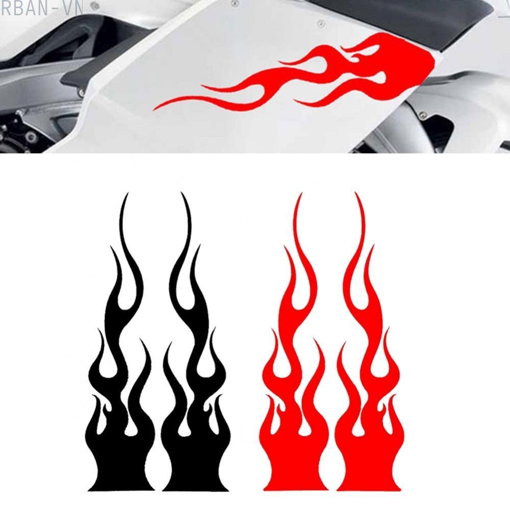Flame Vinyl Decal Sticker for Car Motorcycle Gas Tank Fende Grab Attention
