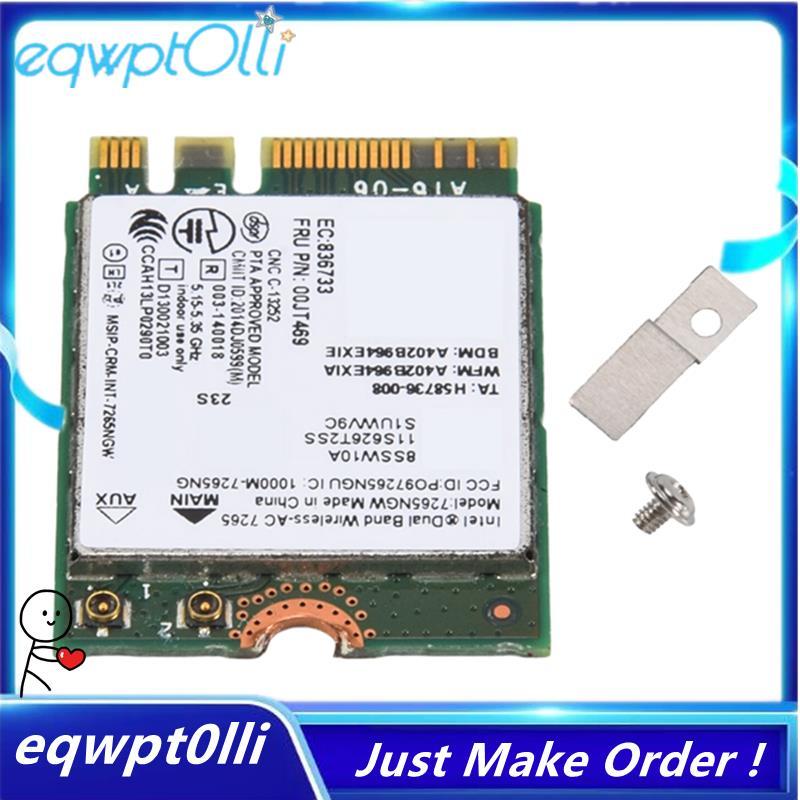  eQQ  1 CÁI AC7265 7265NGW Thẻ WiFi FRU00JT469 802.11AC NGFF BT4.0 Phụ kiện cho dòng E550 E455 E555