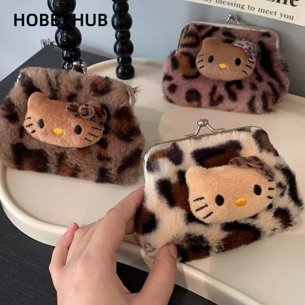 Ví Hello Kitty HOBBYHUB, Quà tặng Túi lưu trữ họa tiết da báo, Ví nhỏ Hello Kitty Mini