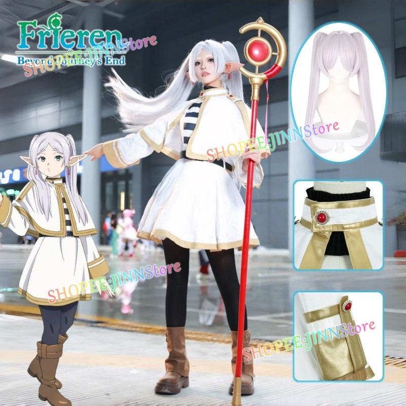 -JINN-Kid / Size Người lớn Trang phục Hoá trang Frieren Season 2: Bộ Đồ Halloween đầy đủ với Áo Quần