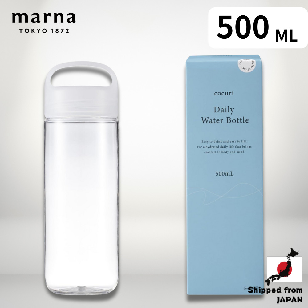 Marna Daily Water Bottle 500ml (Made in Japan / Without Packing) Smooth mouthfeel like glass (Lightw