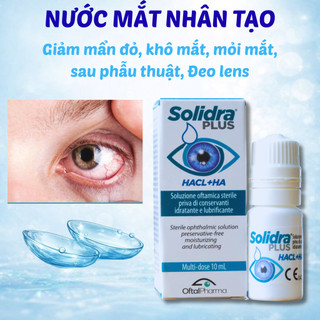 Nước Mắt Nhân Tạo Solidra Plus – Giữ Ẩm Mắt, Giảm Khô Mỏi Khi Dùng Máy Tính