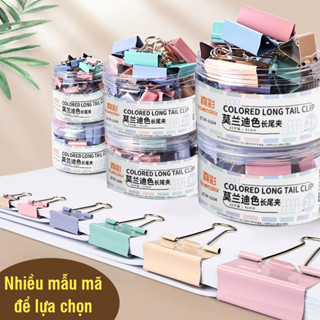 Kẹp tài liệu kim loại kẹp bướm A4 mini pastel - Sản phẩm văn phòng chắc chắn, kiểu dáng đẹp, tiện dụng hàng ngày