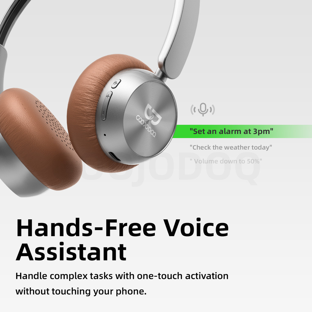 Tai nghe Bluetooth không dây Goojodoq có thiết kế headband điều chỉnh được và chụp tai thoáng khí | BigBuy360 - bigbuy360.vn
