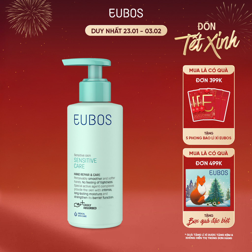 [DEAL LIVE ĐỘC QUYỀN] Kem Dưỡng Da Tay và Móng EUBOS Giúp Bảo Vệ Da Mềm Mịn, Dưỡng ẩm An Toàn Cho Cả