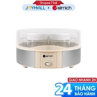 Máy Làm Sữa Chua Elmich YME0298 15W, Hàng Chính Hãng, Điều Khiển Cơ, 7 Hũ Thủy Tinh 200ml - JoyMall