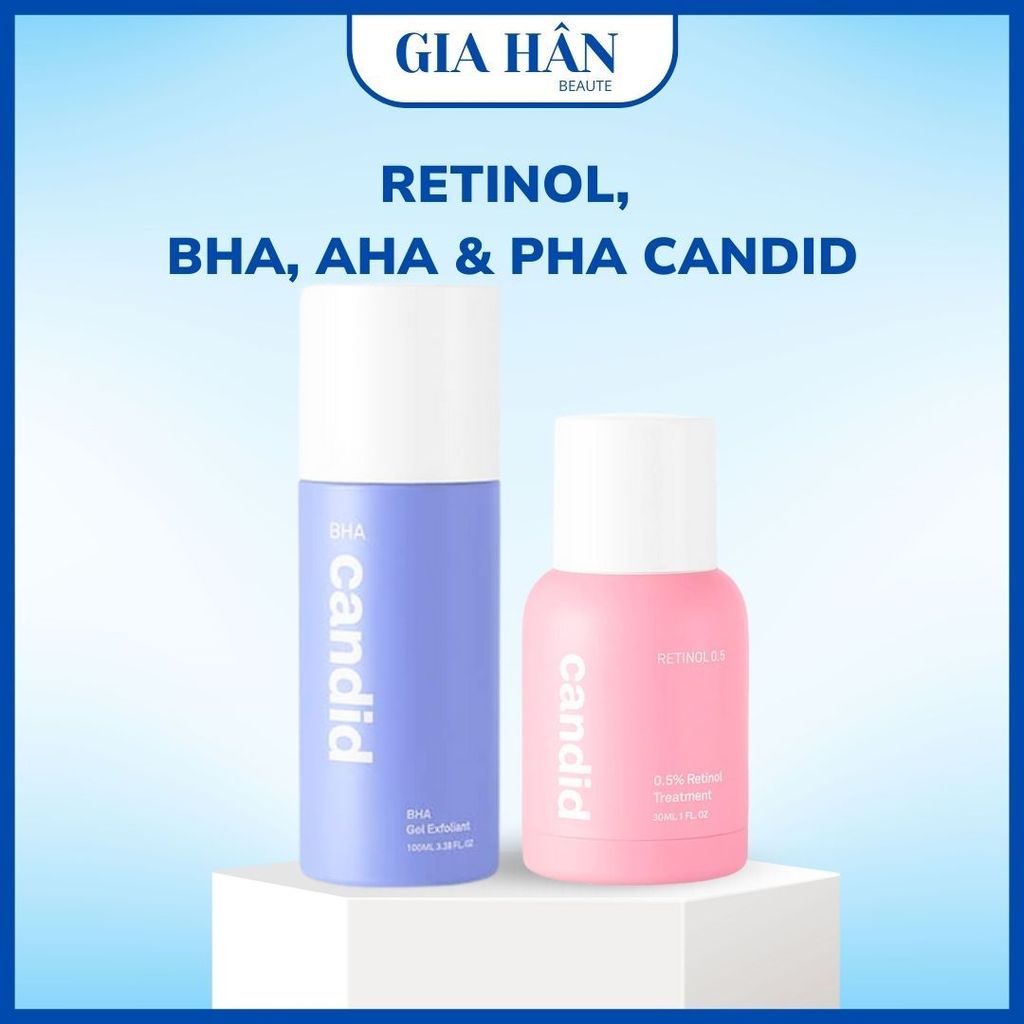 [DEAL HOT CANDID] Combo Trẻ Hóa Toàn Diện, Sáng & Mịn Da Candid Retinol Tặng Candid B5 Cica/ Candid 