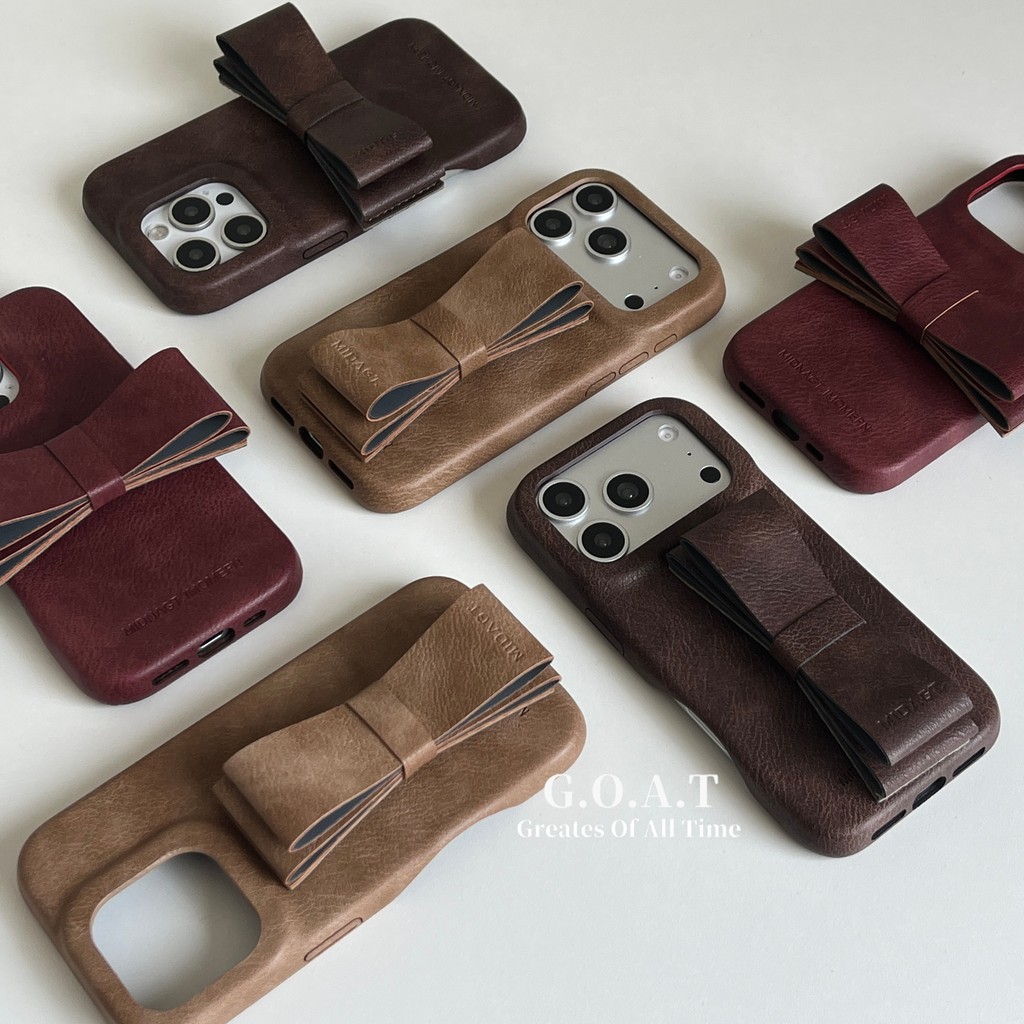 G.O.A.T Vỏ khung nơ lớn Tương thích cho iPhone 17 pro max iPhone 17 16 15 14 pro max Vỏ bảo vệ mặt s