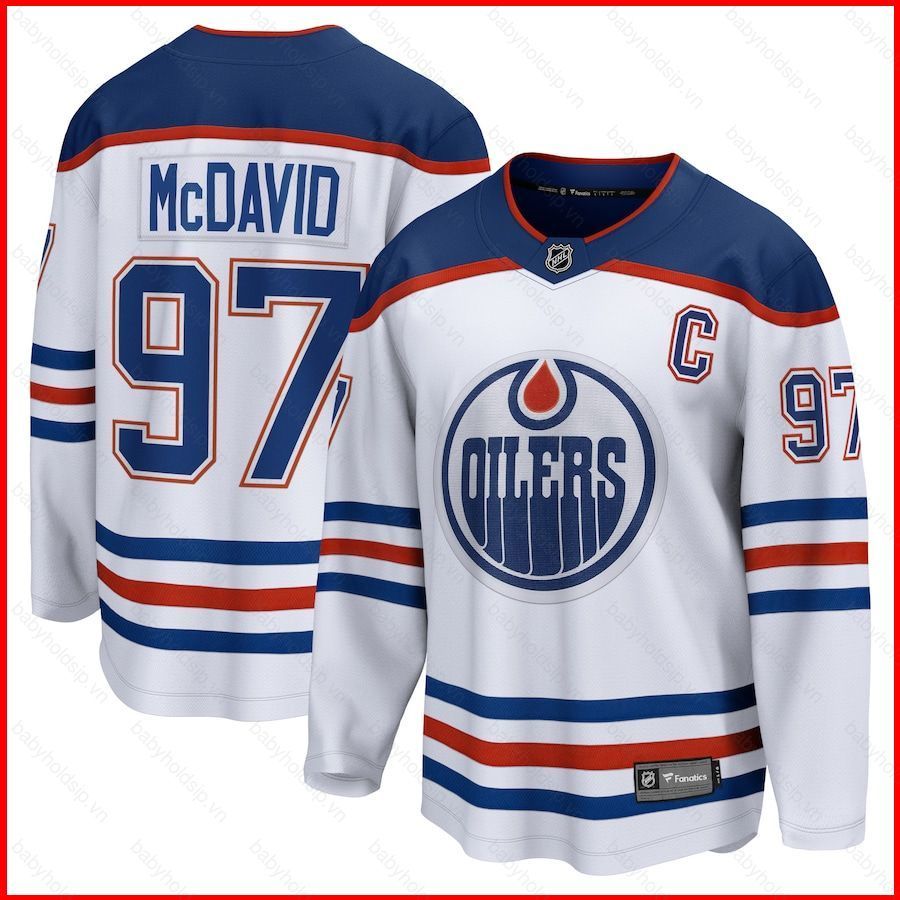 Áo Jersey Edmonton Oilers McDavid, Dài Tay, Phù Hợp Người Hâm Mộ Thể Thao, Có Size Lớn