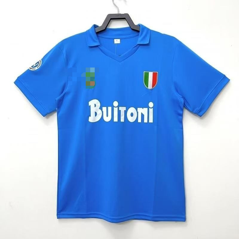 Áo bóng đá cổ điển sân nhà 87 88 Napoli