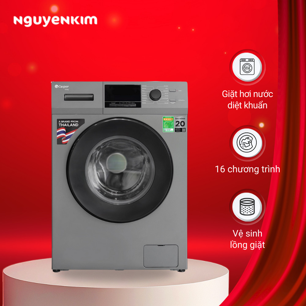 Máy giặt cửa trước Casper Inverter 10.5 kg WF-105VG5