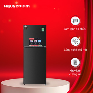 Tủ lạnh 2 cánh Sharp Inverter 197 lít ngăn đông trên SJ-X215V-DG